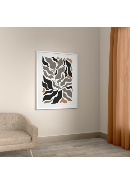 Soyut Matisse Yaprak Temalı A3 Tablo