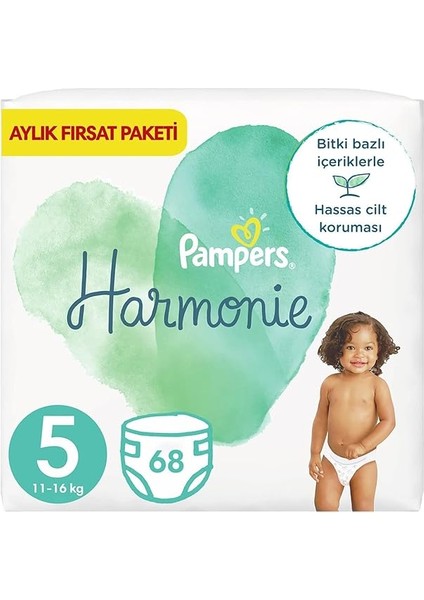 Pampers Harmonie Bebek Bezi 5 Beden 17’li 68ADET