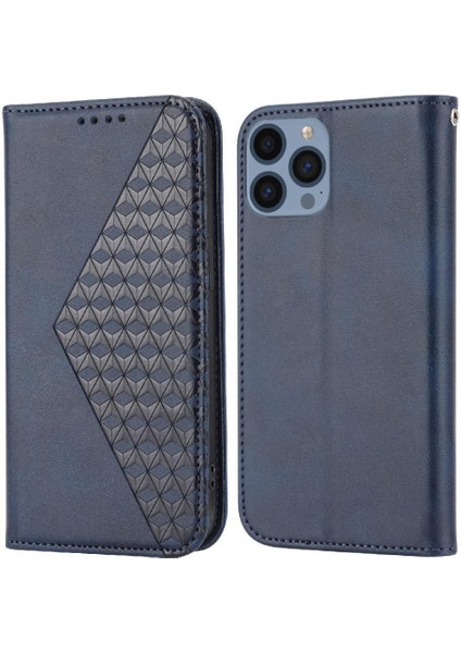 IPhone 13 Için Flip Case Cüzdan Günlük Kullanım Standı Eşkenar Dörtgen Şekli El Kayışı (Yurt Dışından) indirimleri