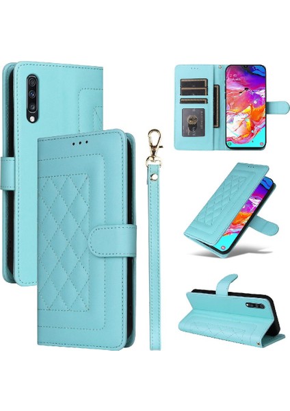 Samsung Galaxy A70 Basit Iş Deri Kılıf Için Flip Case Darbeye (Yurt Dışından)