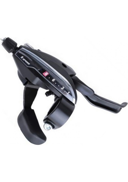 8 Hız Sağ Tarzı EF65 Dağ Bisikleti Bisiklet Alüminyum Alaşımlı Tek Sol Sağ Hız Tetik Vites Fren Vites Arka Aktarıcı (Yurt Dışından)