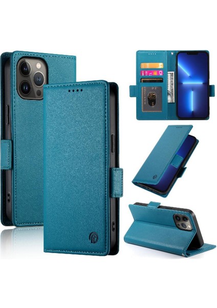 IPhone 13 Için Flip Case Pro Max Kartvizit Yuvaları Cüzdan Günlük Kullanım Flip (Yurt Dışından)