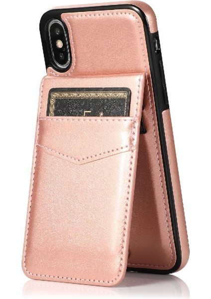 Kredi Premium Deri Çanta ile IPhone X/xs Kart Sahibi ile Uyumlu (Yurt Dışından)