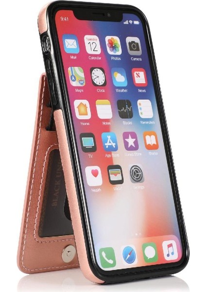 Kredi Premium Deri Çanta ile IPhone X/xs Kart Sahibi ile Uyumlu (Yurt Dışından)
