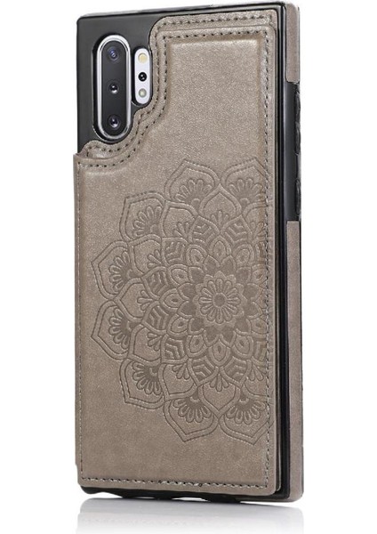 Samsung Galaxy Not 20 Için Kart Tutucu Kılıf ile Cüzdan Kabartmalı Mandala (Yurt Dışından)