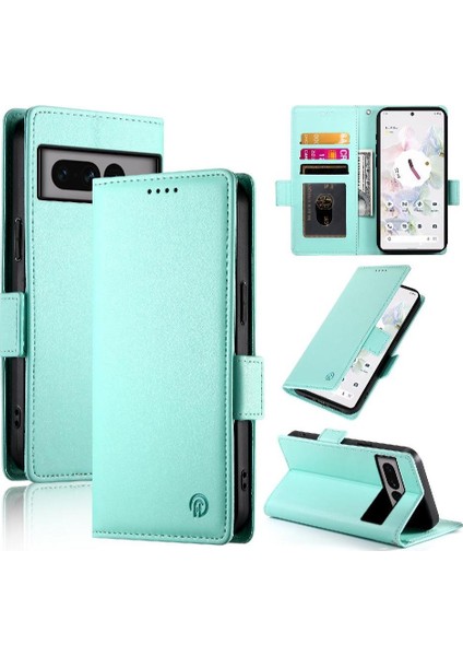 Google Piksel 7 Pro Cüzdan Kart Yuvaları Için Flip Case Iş Günlük Kullanım Flip (Yurt Dışından)