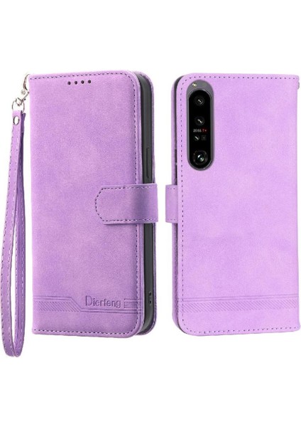 Sony Xperia 1 V Bileklik Premium Manyetik Kapatma Nakit Için Flip Case (Yurt Dışından)