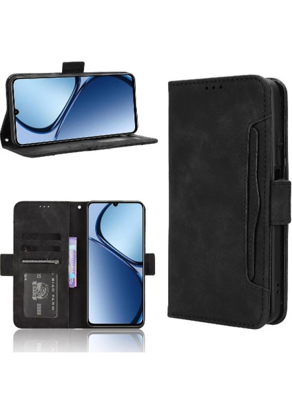 Realme C63 4g Için Kılıf Deri Cüzdan Kapak Manyetik Kapatma Ayarlanabilir (Yurt Dışından)