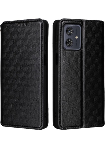 Motorola Moto G54 5g Pu Deri Kart Yuvaları Tutucu Manyetik 3D (Yurt Dışından)