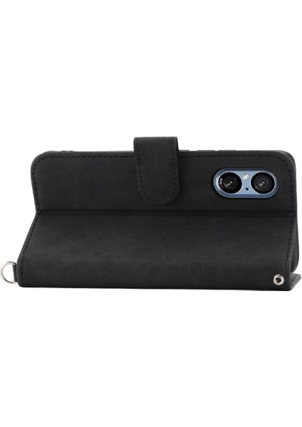 Sony Xperia 5 V Çoklu Kredi Kartı Yuvaları Için Flip Case Darbeye (Yurt Dışından)