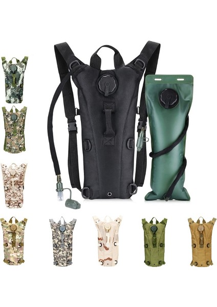 Acu Stili 3l Torba ile Balıkçılık Için Hidrasyon Sırt Çantası Taktik Su Çantası Yürüyüş Bisiklet Koşu Hayatta Kalma Yürüyüş ve Tırmanma Için (Yurt Dışından) fiyatları