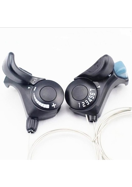 Sol Stil Dağ Bisikleti Için 1 Çift 3x7 Hızlı Başparmak Vites Kolları Iç Vites Kabloları ile Kombine Bisiklet Aksesuarları ZJ55 (Yurt Dışından) modelleri