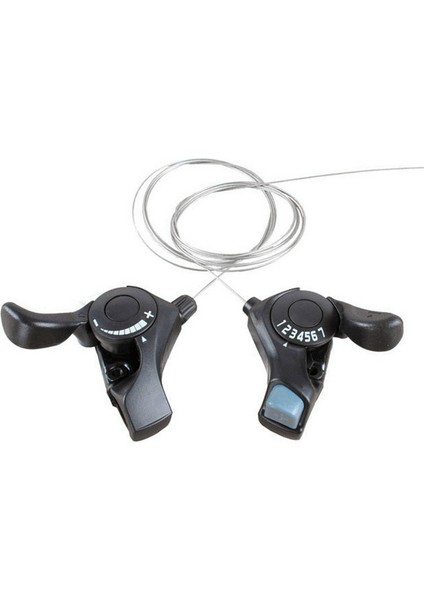 Sol Stil Dağ Bisikleti Için 1 Çift 3x7 Hızlı Başparmak Vites Kolları Iç Vites Kabloları ile Kombine Bisiklet Aksesuarları ZJ55 (Yurt Dışından) fırsatları