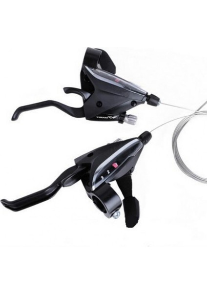 3 Hız Sol Stili EF65 Dağ Bisikleti Bisiklet Alüminyum Alaşımlı Tek Sol Sağ Hız Tetik Vites Fren Vites Arka Aktarıcı (Yurt Dışından) fırsatları