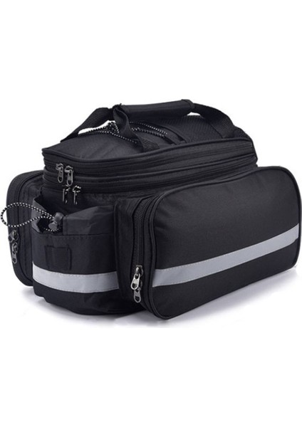 YMS5201076-SIYAH Tarzı Arka Bagaj Bisiklet Çantası Yol Dağ Bisikleti Bagaj Taşıyıcı Bisiklet Çantaları Çok Fonksiyonlu Bisiklet Arka Koltuk Kargo Çantası Dayanıklı Seyahat (Yurt Dışından)