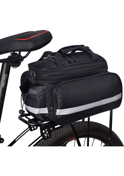 YMS5201076-SIYAH Tarzı Arka Bagaj Bisiklet Çantası Yol Dağ Bisikleti Bagaj Taşıyıcı Bisiklet Çantaları Çok Fonksiyonlu Bisiklet Arka Koltuk Kargo Çantası Dayanıklı Seyahat (Yurt Dışından) modelleri