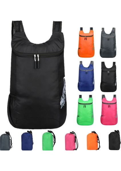 Gri Tarzı Katlanabilir Bisiklet Çantası - Bisiklet Sırt Çantası - Outdoor Spor Tırmanma Yürüyüş Seyahat Çantası - Erkekler ve Kadınlar Için Taşınabilir Ultra Hafif Bisiklet Çantası (Yurt Dışından)