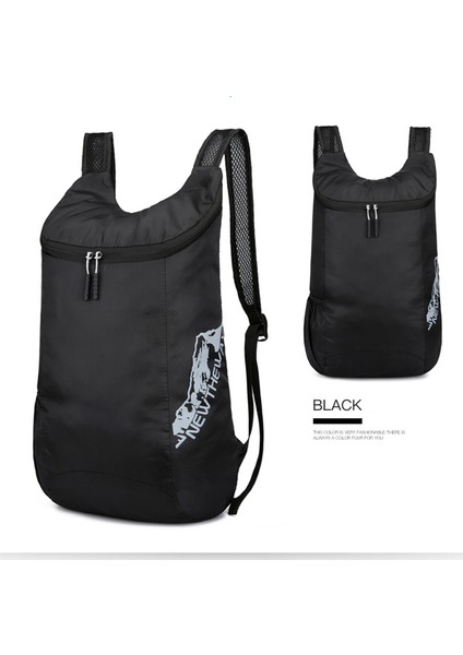Gri Tarzı Katlanabilir Bisiklet Çantası - Bisiklet Sırt Çantası - Outdoor Spor Tırmanma Yürüyüş Seyahat Çantası - Erkekler ve Kadınlar Için Taşınabilir Ultra Hafif Bisiklet Çantası (Yurt Dışından)