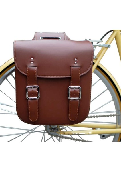 Turuncu-1 Adet Tarzı Retro Bisiklet Kuyruk Çantası Pu Deri Bisiklet Çantası Sele Çantası Arka Pannier Kişiselleştirilmiş Sürüş Vintage Bisiklet Çantası Bisiklet Aksesuarları (Yurt Dışından)