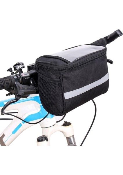 Siyah Stil Saddle Bag Su Geçirmez Bisiklet Ön Direksiyon Depolama Çantası Bisiklet Pervane Tüpü Bisiklet Çantası Bisiklet Aksesuarları Bicicleta (Yurt Dışından)