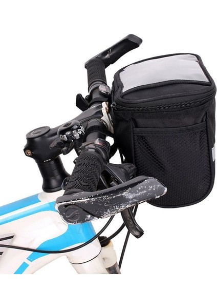 Siyah Stil Saddle Bag Su Geçirmez Bisiklet Ön Direksiyon Depolama Çantası Bisiklet Pervane Tüpü Bisiklet Çantası Bisiklet Aksesuarları Bicicleta (Yurt Dışından)