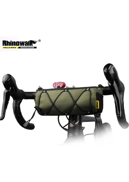 RK9103-GRI Tarzı Rhinowalk Bisiklet Direksiyon Çantası Bisiklet Ön Çantası Depolama Rulo Çantası Dağ Yol Bisikletleri Pendiküllü Omuz Çantası Bisiklet Aksesuarları (Yurt Dışından)