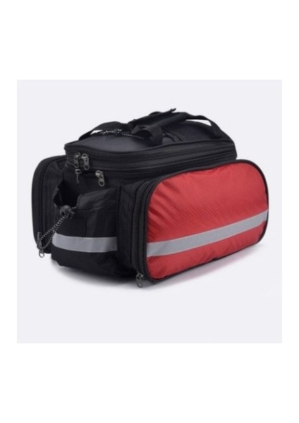 Kırmızı Stil Bisiklet Taşıyıcı Çanta Bisiklet Rafı Pannier Bagaj Arka Koltuk Rafı Torba Bisiklet Bagajı Omuz Çantası Eldiven Bisiklet Arka Çanta Parçaları (Yurt Dışından)