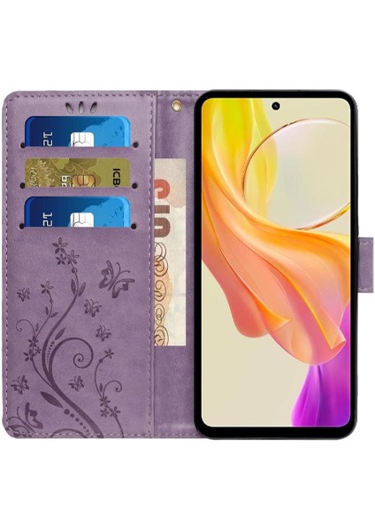 Realme C55 Pu Deri Kart Tutucu Manyetik Kapatma Kickstand Için Filp Durumda (Yurt Dışından)