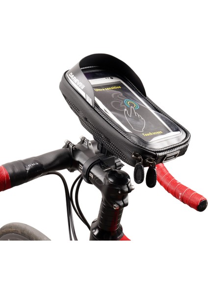 DVB001 Stili Darevıe Bisiklet Arka Çantası 7 cm Çapında Su Şişesi Tutabilen Reflektörlü Su Geçirmez Kolay Kurulum Bisiklet Aksesuarı Çantası (Yurt Dışından)
