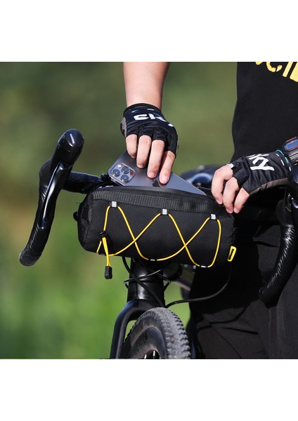 RK9103-2.4LGRI Tarzı Rhinowalk Bisiklet Ön Tüp Çantası 2.4l Çok Fonksiyonlu Bisiklet Direksiyon Sepeti Paket Çerçeve Çantası Bisiklet Aksesuarları Omuz Çantası (Yurt Dışından)