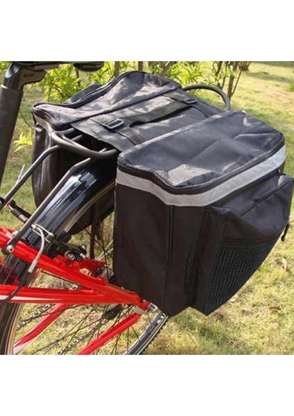Mavi Stil Bisiklet Çantası Bisiklet Çift Yan Arka Raf Bisiklet 2'li 1 Kamuflaj Bagaj Dağ Yol Bisikleti Kuyruk Koltuk Pannier Paketi Bagaj Taşıyıcı B (Yurt Dışından) indirimleri