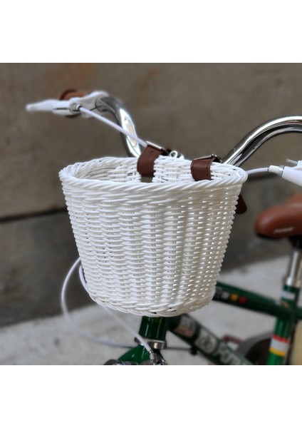 W Tarzı Qhoe Bisiklet Sepeti D Şekilli Çocuk Vintage Hasır Bisiklet Sepeti Dengeli Sepet Dağ Yetişkin Bisiklet Scooter Sepeti (Yurt Dışından) fiyatları