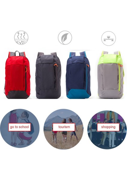 Üç Renkli Stil Erkek Kadın Su Geçirmez Kanvas Spor Kampçılık Koşu Tırmanma Sırt Çantası - Açık Seyahat Için Casual Öğrenci Okul Çantası (Yurt Dışından) fırsatları