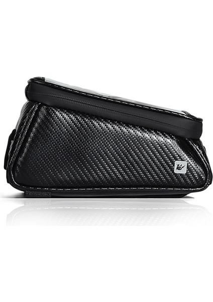 Karbon Siyahı Tarzı Rhinowalk Mtb Bisiklet Çantası Yağmurluk Dokunmatik Ekran Bisiklet Üst Ön Tüp Çerçeve Çantaları Telefon Kılıfı (Yurt Dışından)