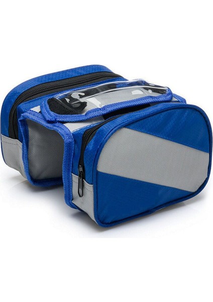 Mavi Stil Cycling Çift Taraflı Arka Rack Bisiklet 2'li 1 Kamu Trunk Çantası Dağ Yol Bisikleti Kuyruk Koltuk Pannier Paket Bagaj Taşıyıcı Bisiklet Çantası (Yurt Dışından)