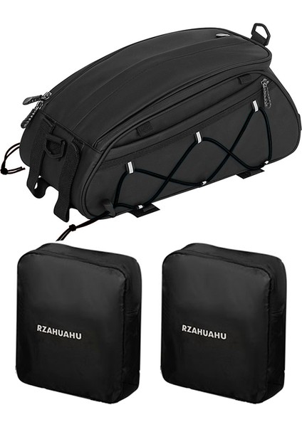 2 Yan Çanta Stiliyle Bisiklet Arka Koltuk Çantası Termal Su Geçirmez Bisiklet Arka Raf Koltuk Saklama Taşıyıcı Çantası Gece Yansıtıcı Bisiklet Çoklu Cep - (Yurt Dışından)