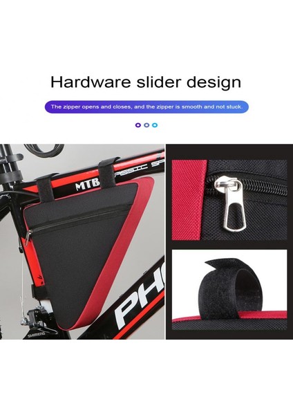 Bordo Tarzı Bisiklet Üçgen Çantası Şişe Çantası ile Bisiklet Ön Çerçeve Sele Çantası Büyük Kapasiteli Bisiklet Üst Boru Çantası Aksesuarları (Yurt Dışından) fiyatları