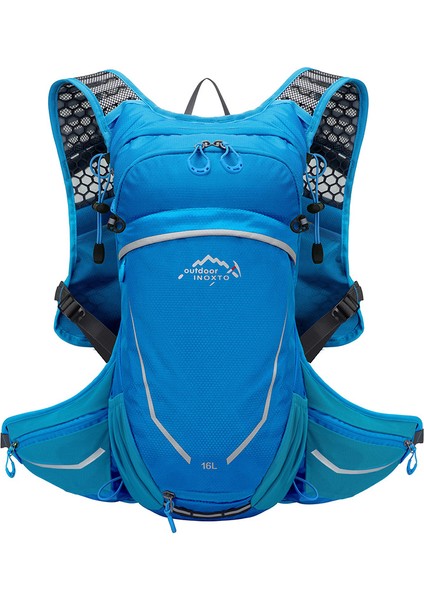 Sadece Mavi Çanta Stili 16L Açık Alan Spor Bisiklet Koşu Dağcılık Yürüyüş Bisiklet Sürme Hidrasyon Su Çantası Depolama Paketi Ultrahafif Torba Sırt Çantası (Yurt Dışından)