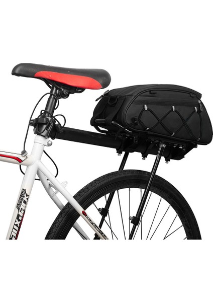 B Tarzı Rzahuahu Bisiklet Arka Koltuk Çantası Su Geçirmez Bisiklet Arka Koltuk Taşıyıcı Çanta Çoklu Cebi Gece Yansıtıcı Bisiklet Ekipmanı (Yurt Dışından) fırsatları