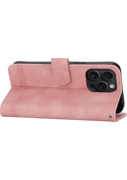 IPhone 15 Için Flip Case Pro Max Bileklik Nakit Cep Kart Yuvaları Manyetik (Yurt Dışından)