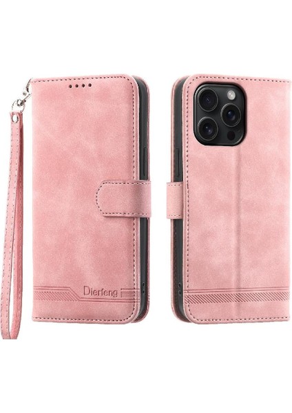 IPhone 15 Için Flip Case Pro Max Bileklik Nakit Cep Kart Yuvaları Manyetik (Yurt Dışından)