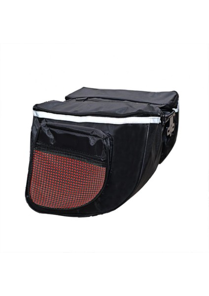 Kırmızı Stil Bisiklet Çantası Bisiklet Çift Yan Arka Raf Bisiklet 2'li 1 Kamuflaj Bagaj Dağ Yol Bisikleti Kuyruk Koltuk Pannier Paketi Bagaj Taşıyıcı B (Yurt Dışından)