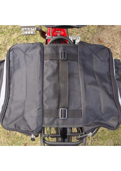 Kırmızı Stil Bisiklet Çantası Bisiklet Çift Yan Arka Raf Bisiklet 2'li 1 Kamuflaj Bagaj Dağ Yol Bisikleti Kuyruk Koltuk Pannier Paketi Bagaj Taşıyıcı B (Yurt Dışından) fırsatları