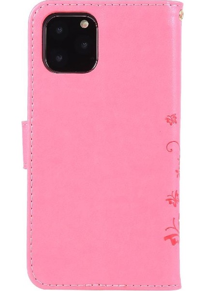 IPhone 11 Için Filp Durumda Pro Max Kart Tutucu Bilek Kayışı Kickstand Pu (Yurt Dışından)
