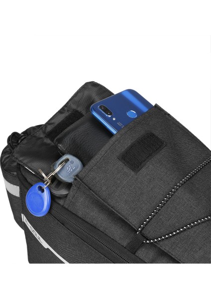 Mavi Stil Bisiklet 13L Taşıyıcı Çanta Bisiklet Arka Sepeti Su Geçirmez Pannier Bagaj Sırt Çantası Arka Taşıyıcı Arka Koltuk Çantası Bisiklet Valizi Omuz Çantası (Yurt Dışından) indirimleri