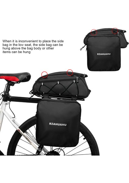 Bagaj Çantası Tarzı Bisiklet Arka Koltuk Çantası Termal Su Geçirmez Bisiklet Arka Raf Koltuk Saklama Taşıyıcı Çantası Gece Yansıtıcı Bisiklet Çoklu Cep - (Yurt Dışından) indirimleri
