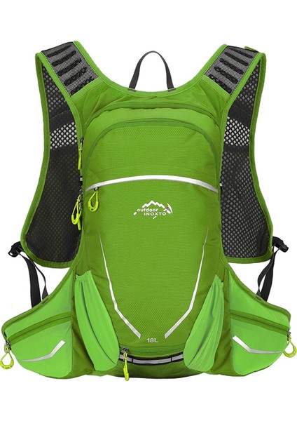 Yalnızca Yeşil Çanta Stili 18L Açık Hava Spor Bisiklet Koşu Su Çantası Depolama Hidrasyon Cebi Sırt Çantası Ultra Hafif Yürüyüş Bisiklet Sırt Çantası Mesane Knapsack (Yurt Dışından)