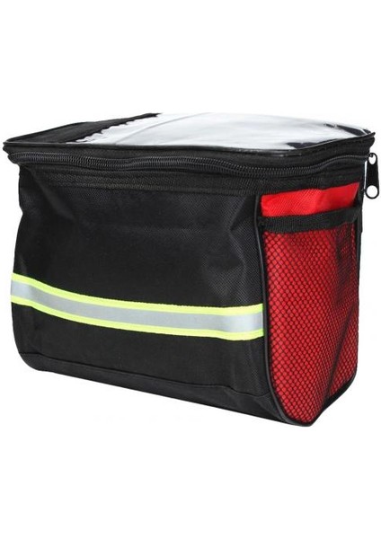 Kırmızı Stil Açık Hava Bisiklet Bisikleti Ön Çerçeve Tüp Çantası Bisiklet Direksiyon Sepeti Paketi Pannier Desteği Bycicle Aksesuarları Telefon Tutucu (Yurt Dışından)
