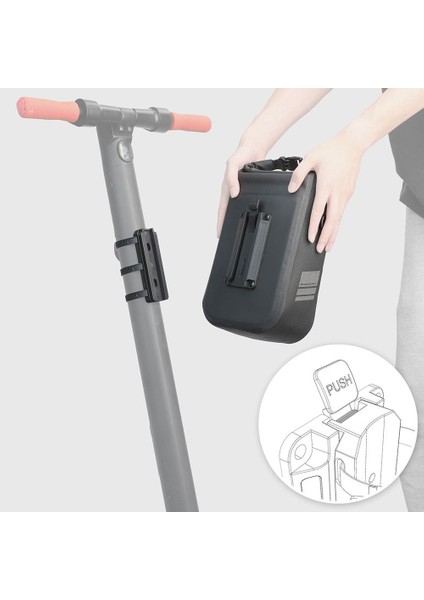 Kol Askısı Stili Rhinowalk Elektrikli Scooter Çantası 4l-6l Su Geçirmez Elektrikli Scooter Çantası Ön Bisiklet Kafa Tutacak Çantası Aksesuarları (Yurt Dışından) indirimleri