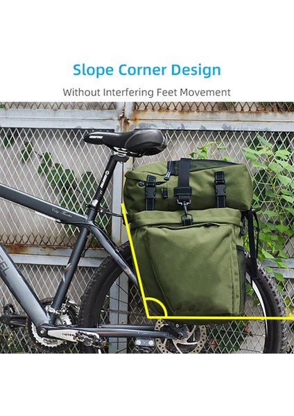 Yağmurluk Tarzı 3'ü 1 Arada Bisiklet Arka Yan Çanta Dağ Bisikleti Bagaj Çantası Bagaj Taşıyıcı Bisiklet Aksesuarları (Yurt Dışından) indirimleri